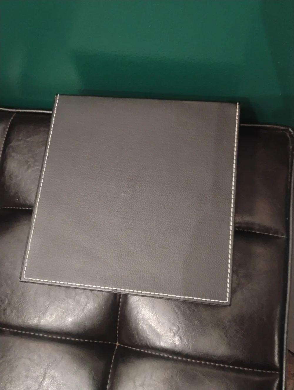 Black Leatherette Storage Box